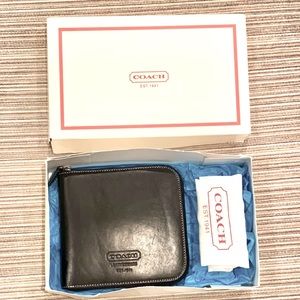 Coach Black Leather CD/DVD Case